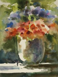 Abdul Hayee, 11 x 15 inch, Watercolor on Paper, Floral Painting, AC-AHY-012